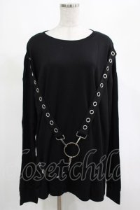 KILL STAR / Ruckus Long Sleeve Top M 黒 H-25-03-01-021-SL-TO-KB-ZH