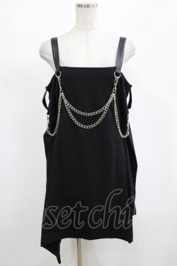 画像1: KILL STAR / Pleasure & Chain Dress S 黒 H-25-03-01-022-SL-OP-KB-OS