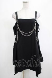 KILL STAR / Pleasure & Chain Dress M ブラック H-25-03-01-026-SL-OP-KB-ZI