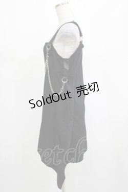 画像2: KILL STAR / Pleasure & Chain Dress M ブラック H-25-03-01-026-SL-OP-KB-ZI