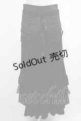 Qutie Frash / カマーベルト風レーススカート  黒 H-25-03-02-030-QU-SK-KB-ZH