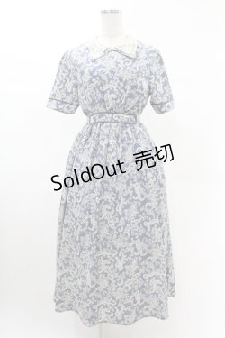 画像1: LEBECCA boutique / 波を乗り越えるワンピース Free ブルー H-25-03-02-1038-EL-OP-NS-ZH