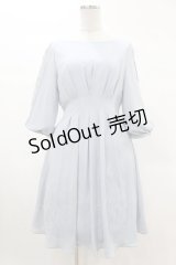 axes femme / タックデザインドレス M サックス H-25-03-02-1040-AX-OP-NS-ZH