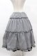 画像2: m petit by misako / NINA'S RVパニエスカート LL ブラック/ブラックギンガム リバーシブル H-25-03-02-1041-LO-SK-NS-ZH (2)