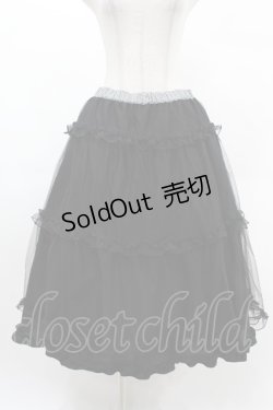 画像3: m petit by misako / NINA'S RVパニエスカート LL ブラック/ブラックギンガム リバーシブル H-25-03-02-1041-LO-SK-NS-ZH