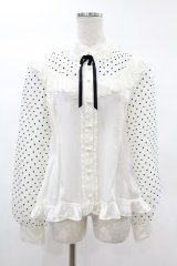 Angelic Pretty / Angelinaブラウス Free オフ H-25-03-02-1049-AP-BL-NS-ZH
