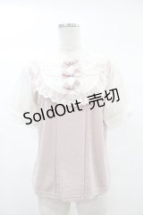LIZ LISA / レースリボンビジューカットトップス Free ピンク H-25-03-02-1056-LO-TO-NS-ZH