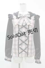 Princess Melody / サスペンダー付きチェックブラウス Free ブラック/ピンク H-25-03-02-1058-EL-BL-NS-ZH