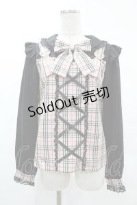 Princess Melody / サスペンダー付きチェックブラウス Free ブラック/ピンク H-25-03-02-1058-EL-BL-NS-ZH
