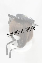Kurumi Collaboration / 花柄ヘッドドレス  ブラック H-25-03-02-1002-0-AC-NS-ZH