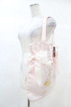 画像2: Maison de FLEUR / Minnie Mouse/ダブルリボントートバッグ  ライトピンク H-25-03-02-1015-LO-BG-NS-ZH