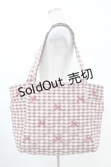 m petit by misako / ギンガムトートバッグ  レッド H-25-03-02-1017-LO-BG-NS-ZH