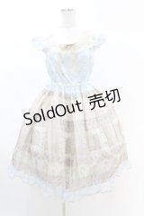 BABY,THE STARS SHINE BRIGHT / バラ雫空のMuse柄パーリィジャンパースカート Free サックス H-25-03-02-1022-BA-OP-NS-ZH
