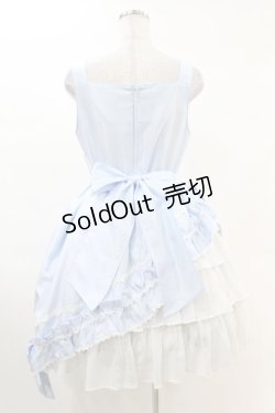 画像2: ALICE and the PIRATES / ギャザーシフォンジャンパースカート Free サックス H-25-03-02-1023-PA-OP-NS-ZH