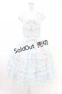 画像1: Angelic Pretty / Dressy Timeジャンパースカート Free ミント H-25-03-02-1024-AP-OP-NS-ZH