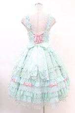 画像2: Angelic Pretty / Dressy Timeジャンパースカート Free ミント H-25-03-02-1024-AP-OP-NS-ZH (2)