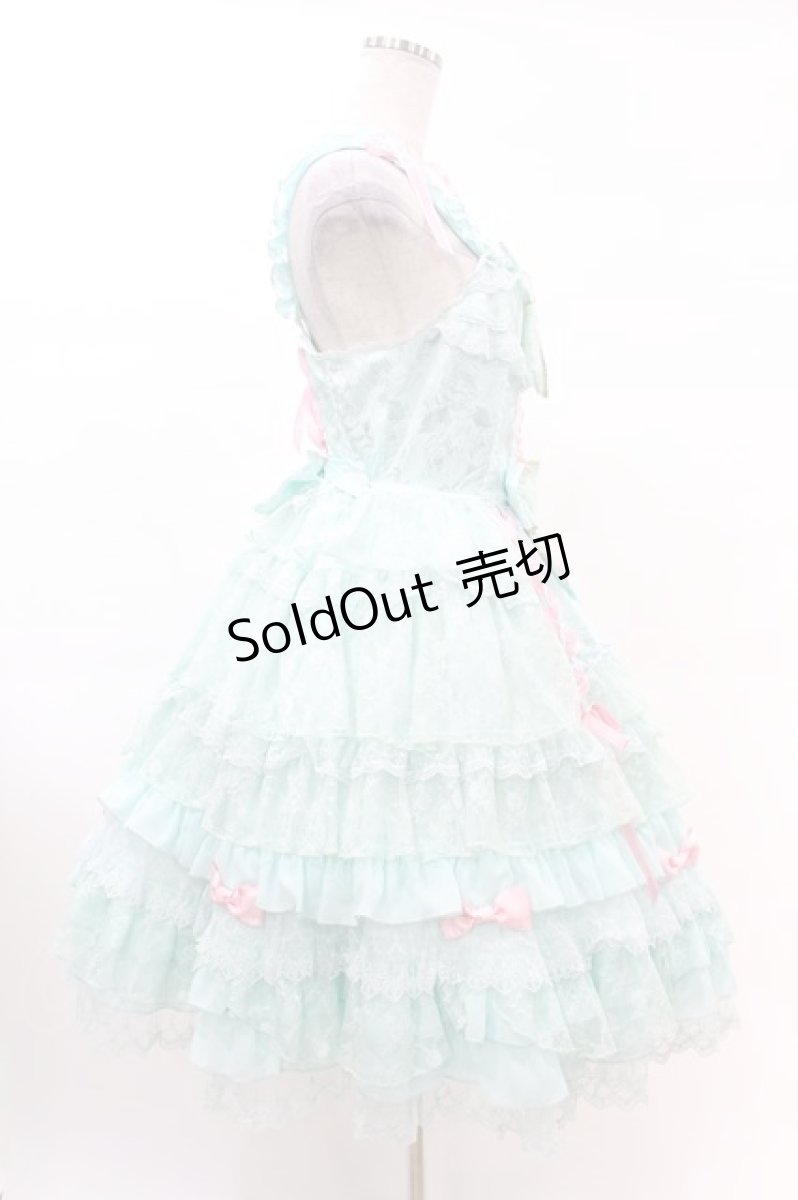 画像3: Angelic Pretty / Dressy Timeジャンパースカート Free ミント H-25-03-02-1024-AP-OP-NS-ZH (3)