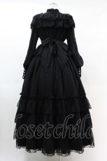 画像2: Angelic Pretty / Romantic Night Princessワンピース Free ブラック H-25-03-02-1026-AP-OP-NS-ZH (2)