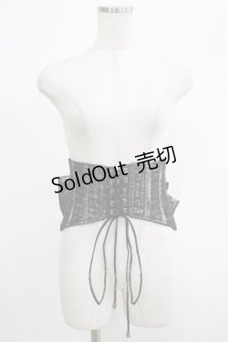 画像2: Qutie Frash / 花魁帯コルセット  ブラック H-25-03-02-050-QU-TO-KB-ZH