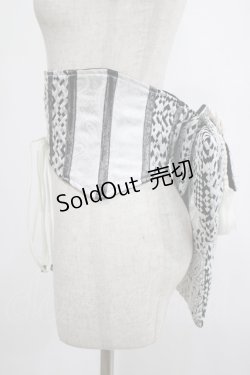 画像4: Qutie Frash / 花魁帯コルセット  シルバー H-25-03-02-051-QU-TO-KB-ZH
