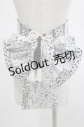Qutie Frash / 花魁帯コルセット  シルバー H-25-03-02-051-QU-TO-KB-ZH