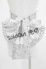 Qutie Frash / 花魁帯コルセット  シルバー H-25-03-02-051-QU-TO-KB-ZH