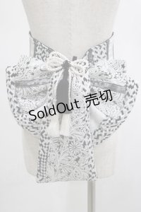 Qutie Frash / 花魁帯コルセット  シルバー H-25-03-02-051-QU-TO-KB-ZH