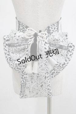 画像1: Qutie Frash / 花魁帯コルセット  シルバー H-25-03-02-051-QU-TO-KB-ZH