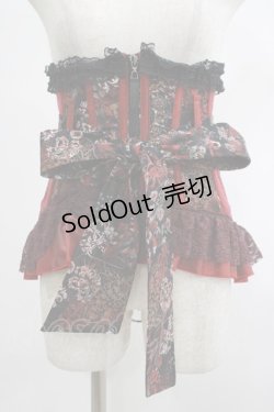 画像2: Qutie Frash / リボンコルセット  黒×赤 H-25-03-02-052-QU-ZA-KB-ZH
