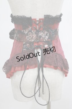 画像4: Qutie Frash / リボンコルセット  黒×赤 H-25-03-02-052-QU-ZA-KB-ZH