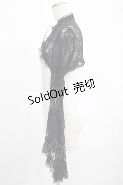 画像2: DARK IN LOVE / Gothic sexy big sleeves lace cape M 黒 H-25-03-02-057-PU-TO-KB-ZH