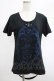 画像1: SEX POT ReVeNGe / バックカットTシャツ  黒×青 H-25-03-02-065-SP-TO-KB-ZT389 (1)
