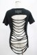 画像3: SEX POT ReVeNGe / バックカットTシャツ  黒×青 H-25-03-02-065-SP-TO-KB-ZT389 (3)