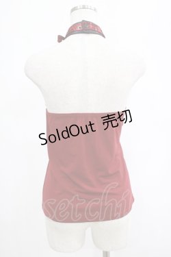画像3: Qutie Frash /クモメッシュホルターキャミ  赤 H-25-03-02-068-QU-TO-KB-ZH