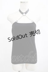 SEX POT ReVeNGe / チェーンホルターキャミ M 黒 H-25-03-02-070-SP-TO-KB-ZH