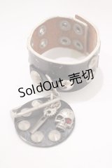 SEX POT ReVeNGe / レザーチャーム付ベルトブレス  黒 H-25-03-02-083-SP-AC-KB-ZH