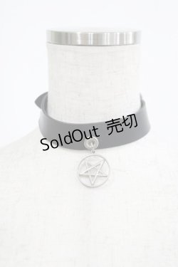 画像1: SEX POT ReVeNGe / スターチャームベルトチョーカー  黒 H-25-03-02-084-SP-AC-KB-ZH