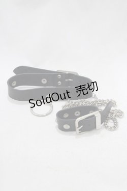 画像1: SEX POT ReVeNGe / ベルトチョーカー＆ブレス  黒 H-25-03-02-088-SP-AC-KB-ZH