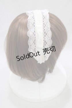 画像2: Melody BasKet / 旋律で紡いだレースカチューシャ  アイボリー H-25-03-02-089-LO-AC-KB-ZH