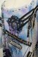 画像4: SEX POT ReVeNGe / チェーンチャーム付BIGカットソー L 白×青系プリント×黒 H-25-03-02-012-SP-TO-KB-ZH (4)