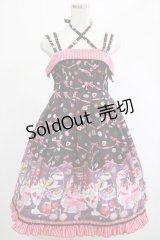 metamorphose / Surprise Partyハイウエストジャンパースカート Free ブラック H-25-03-03-001-ME-OP-NS-ZH