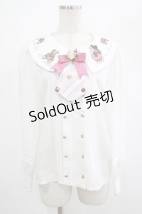 Amavel / Nounours Chocolatoryブラウス Free オフ/ピンク H-25-03-03-032-CA-BL-NS-ZH