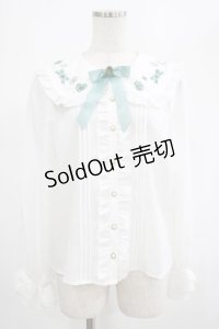 Amavel / Coffret A Bijouブラウス Free オフ/グリーン H-25-03-03-034-CA-BL-NS-ZH