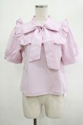 Amavel / Dreaming Ribbonボウタイトップス Free ピンク H-25-03-03-038-CA-TO-NS-ZH