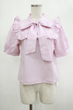 画像1: Amavel / Dreaming Ribbonボウタイトップス Free ピンク H-25-03-03-038-CA-TO-NS-ZH