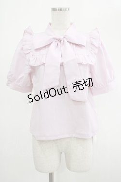画像1: Amavel / Dreaming Ribbonボウタイトップス Free ピンク H-25-03-03-038-CA-TO-NS-ZH