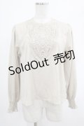 an another angelus / ステンドグラス風レースヨークブラウス Free BEIGE H-25-03-03-041-CA-BL-NS-ZH