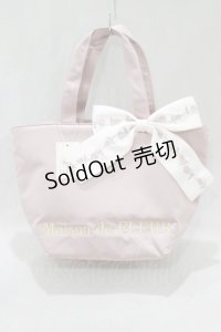 Maison de FLEUR / ローズリボン刺繍トートバッグ  ピンク H-25-03-03-046-LO-BG-NS-ZH