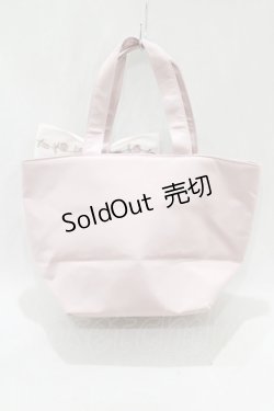 画像2: Maison de FLEUR / ローズリボン刺繍トートバッグ  ピンク H-25-03-03-046-LO-BG-NS-ZH