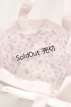 画像3: Maison de FLEUR / ローズリボン刺繍トートバッグ  ピンク H-25-03-03-046-LO-BG-NS-ZH
